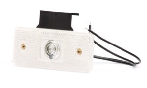 LED žibintas, baltas, su laikikliu – W17, 24/12V