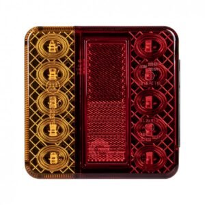 LED žibintas 1963 12V galinis, 14 LED, su numerio apšvietimu