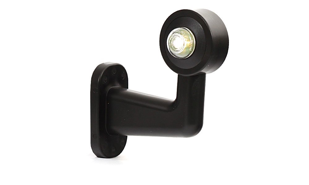 LED žibintas, vidutinis, lenktas – W21.2, 12/24V