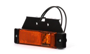 LED žibintas, geltonas – W45 220, 12/24V