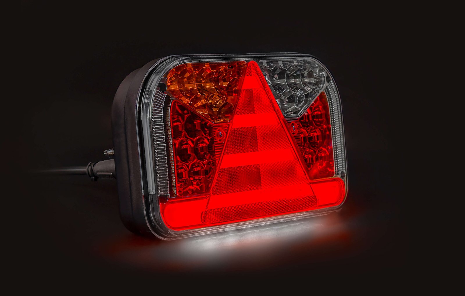 LED galinis žibintas FT170 L TB, 6PIN, 7 funkcijų su numerio apšvietimu, 12/36V - Image 3