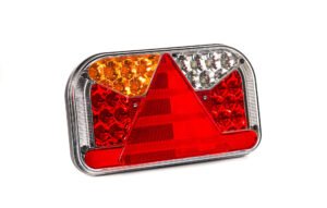 LED galinis žibintas FT170 L TB, 6PIN, 7 funkcijų su numerio apšvietimu, 12/36V