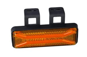 LED žibintas, su laikikliu, geltonas – 052854, 24/12V