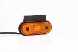 LED žibintas, geltonas, su laikikliu – FT020, 12/24V