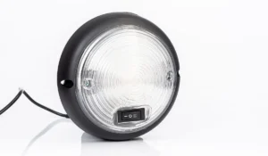 LED salono apšvietimo žibintas su jungikliu FT-160 juodas 12/36V