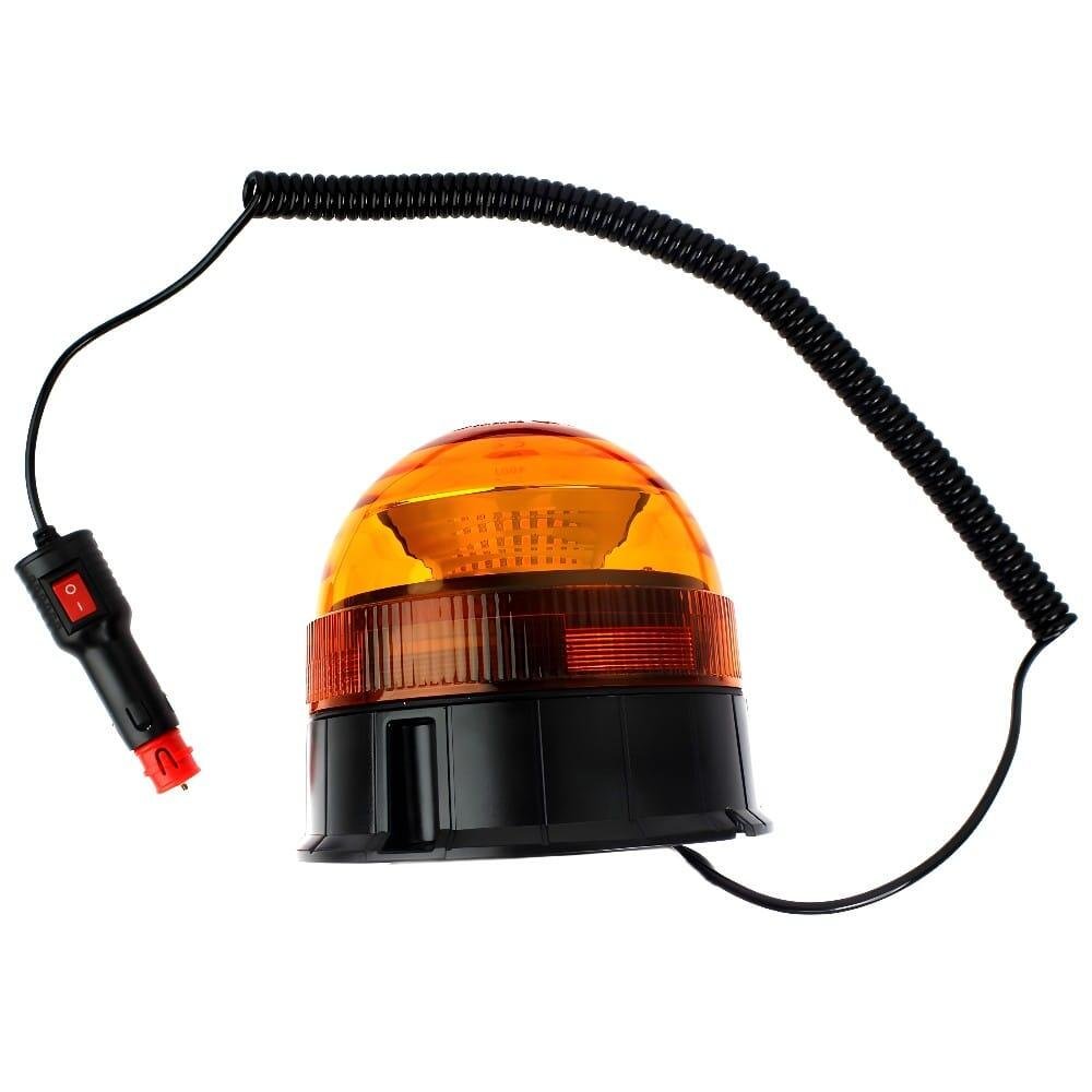 LED švyturėlis su magnetu, prisukamas, 12-24V, 16W, 4 funkcijų, IP66