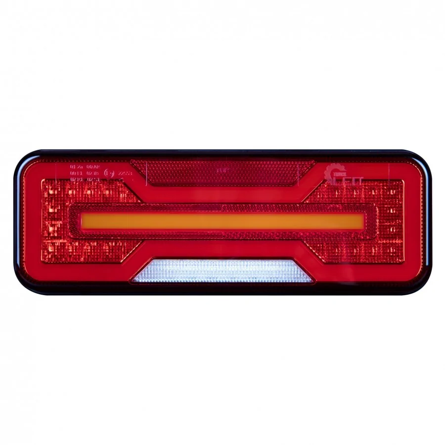 LED žibintas, 1872 bėgantis posūkis, DEŠINĖ pusė – NEON, 12/24V