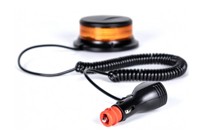 LED švyturėlis 12/24V, su magnetu, prisukamas. PICO LED, ORANŽINIS - Image 2