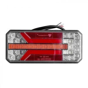 LED žibintas, bėgantis posūkis, 5 funkcijų, kairė pusė – 12555L, 12/24V