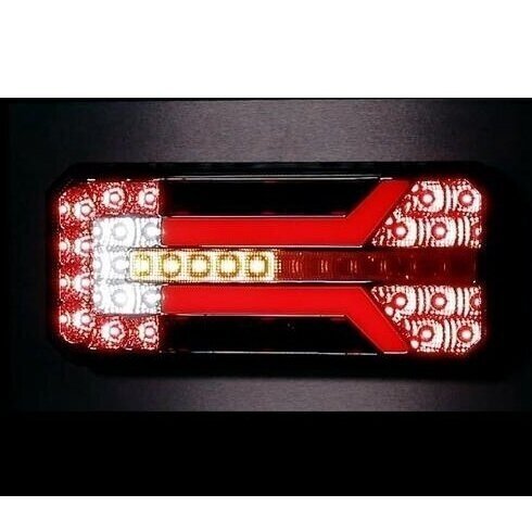 LED žibintas, bėgantis posūkis, 5 funkcijų, kairė pusė – 12555L, 12/24V - Image 2
