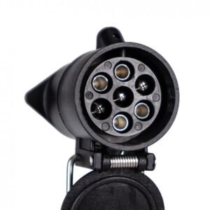 Alternative view of Priekabos lizdas 12 V 7 polių plastikinis prailginimo