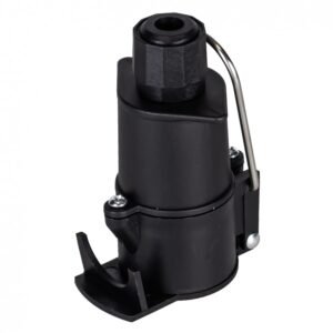 Priekabos lizdas 12 V 7 polių plastikinis prailginimo