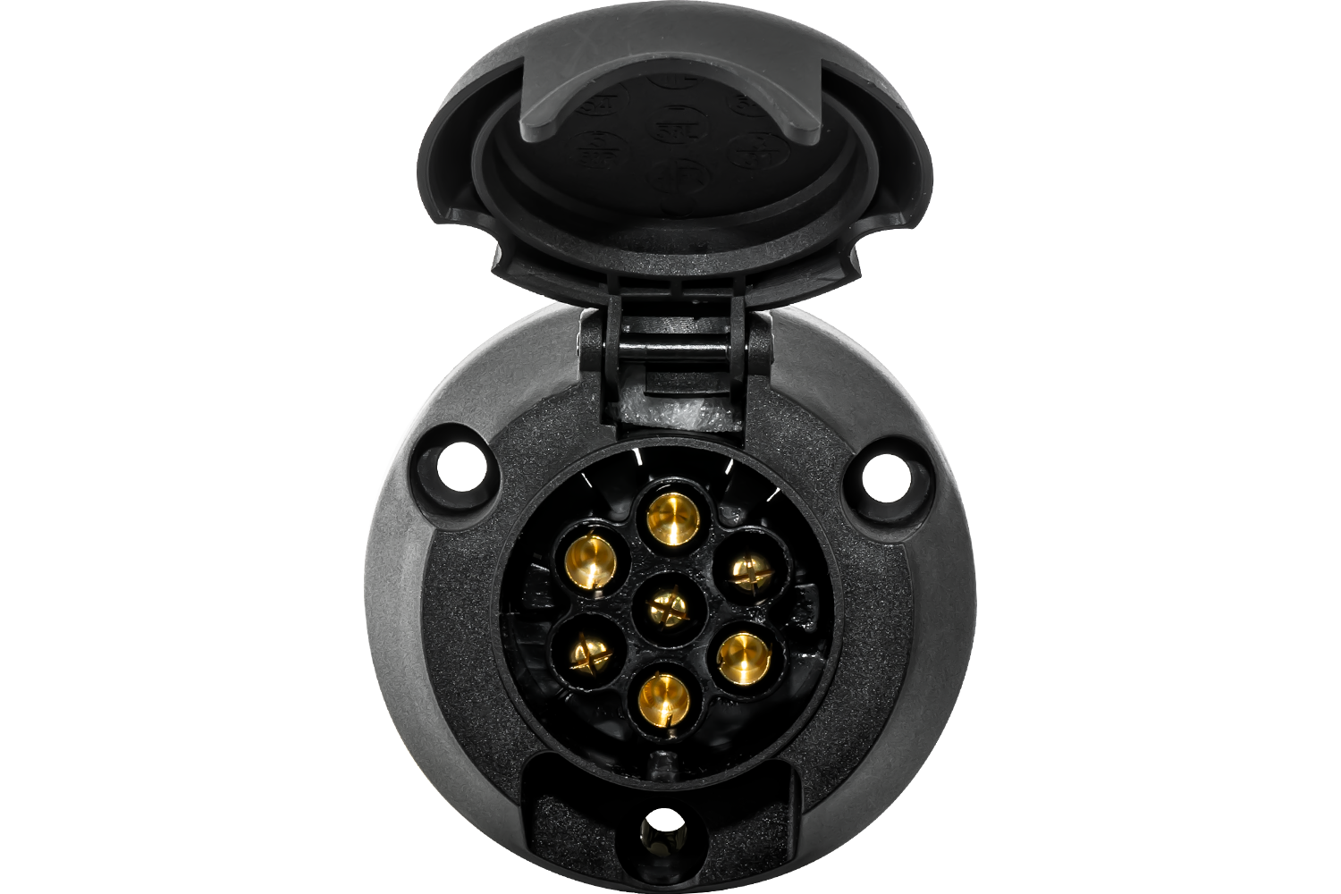 Priekabos lizdas 12 V plastikinis