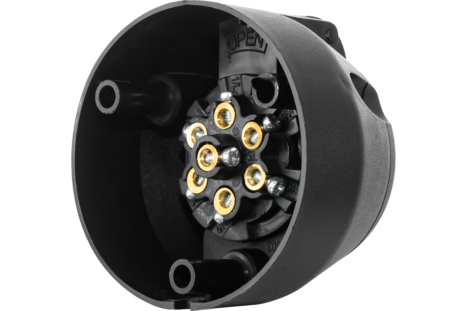 Priekabos lizdas 12 V plastikinis - Image 2