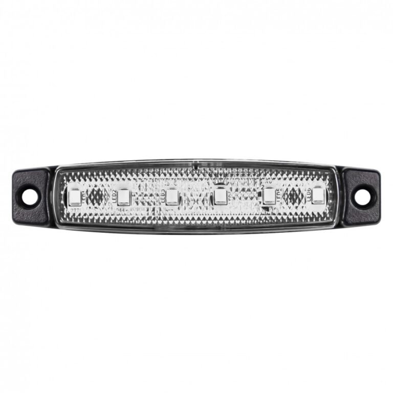 LED Žibintas, 6 led. 12/24V, baltas