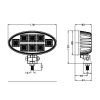 LED darbo žibintas 13417 su OSRAM LED, 160W, 8900 lm, 10–30V, IP69 - Image 3