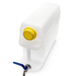 Plastikinis kanistras, 10L, baltas, siauras