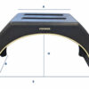Plastikinis sparnas, 880 × 260 mm, L 1450 mm – matmenų žymėjimas